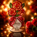 🌹 “You’re Amazing” Rose Bouquet Wooden Keepsake