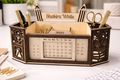 ✏️ Personalized Wooden Desk Organizer & Perpetual Calendar