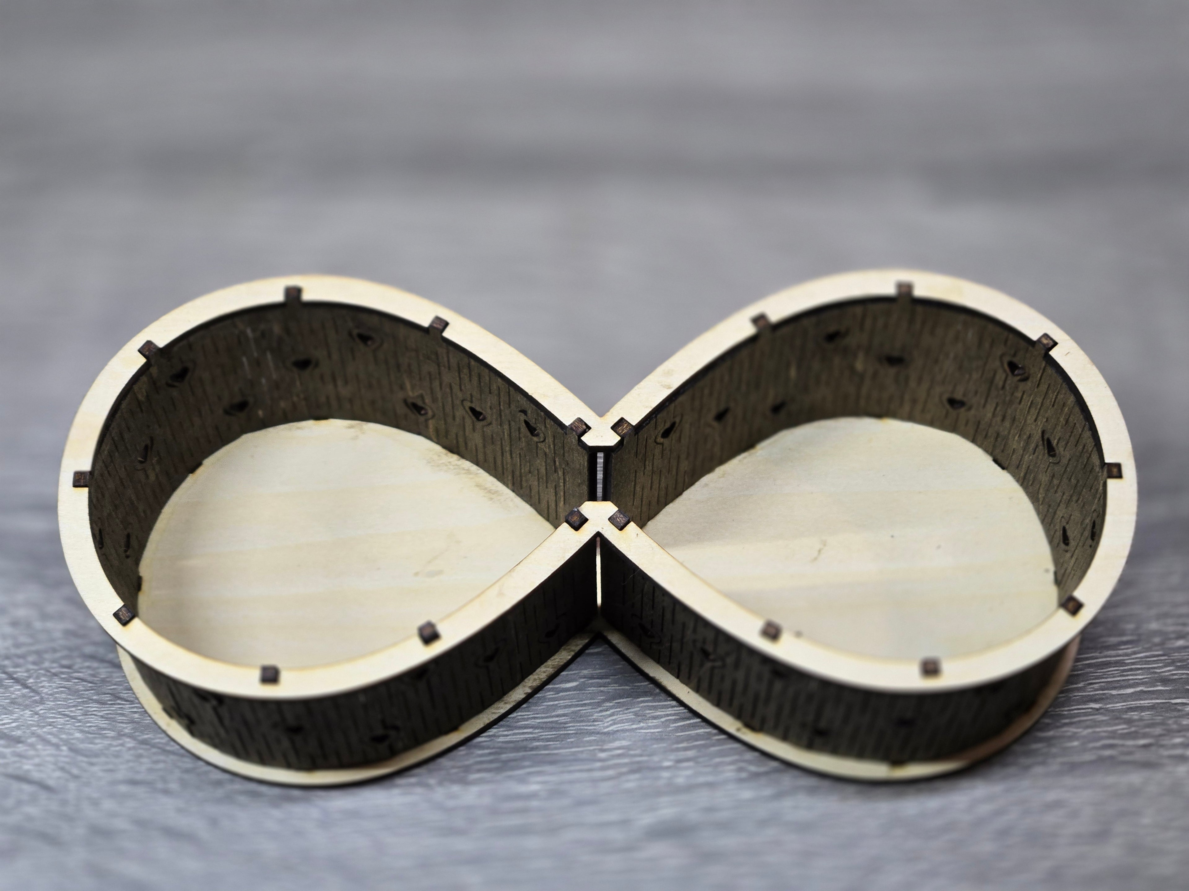 Handcrafted Wooden Infinity Keepsake Box